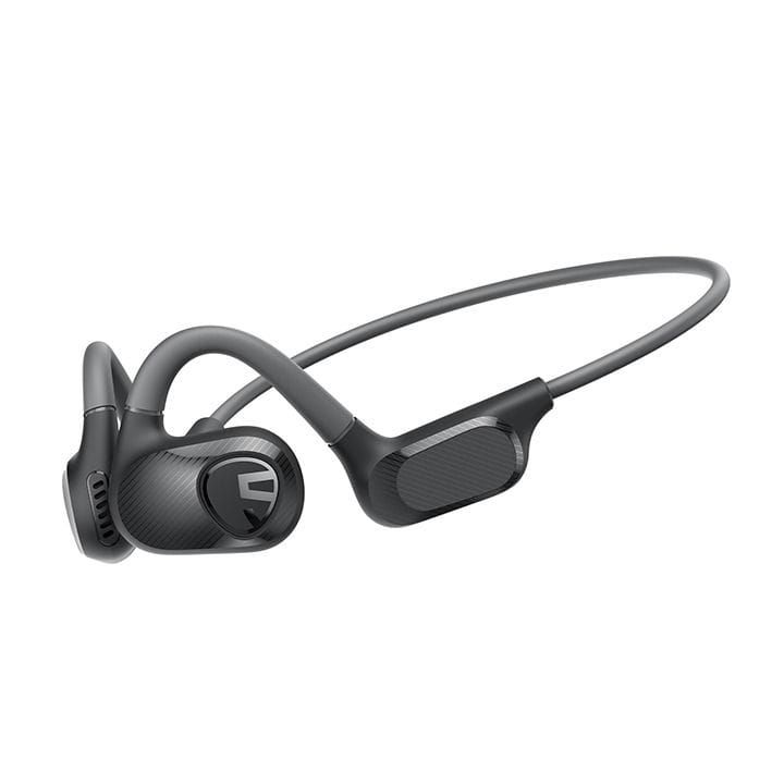 SoundPEATS RunFree Lite 2 Open-Ear Air Conduction Headphones BT 5.3, 15H Playtime – Black | RunFree Lite 2 Black
