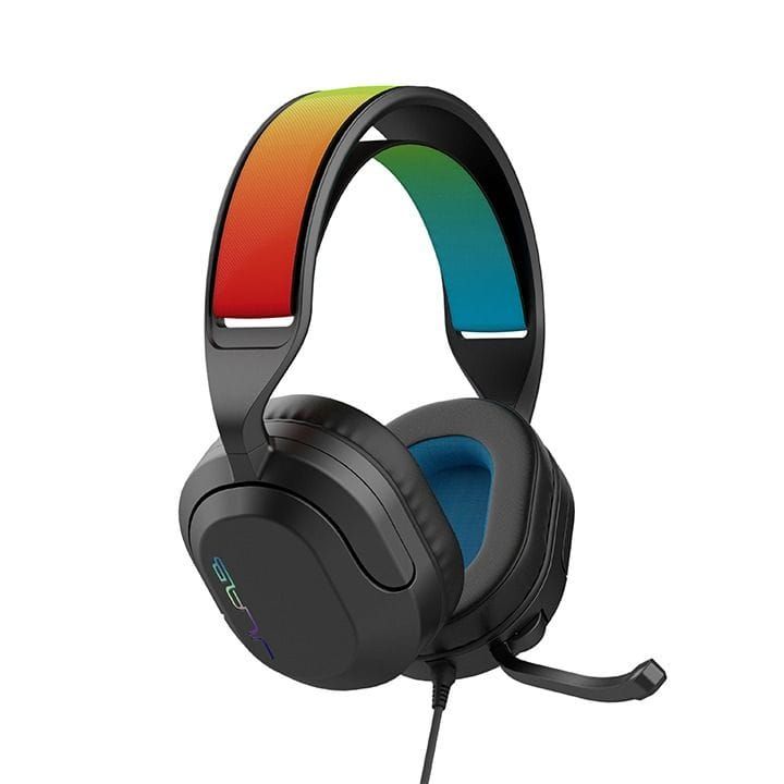 JLab Multi-Platform Wired Over-Ear Gaming Headset with Flip-Up Boom Mic 3.5mm – Black | GHNHTFALLRBLK4