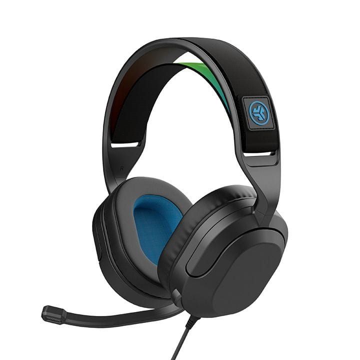 JLab Multi-Platform Wired Over-Ear Gaming Headset with Flip-Up Boom Mic 3.5mm – Black | GHNHTFALLRBLK4
