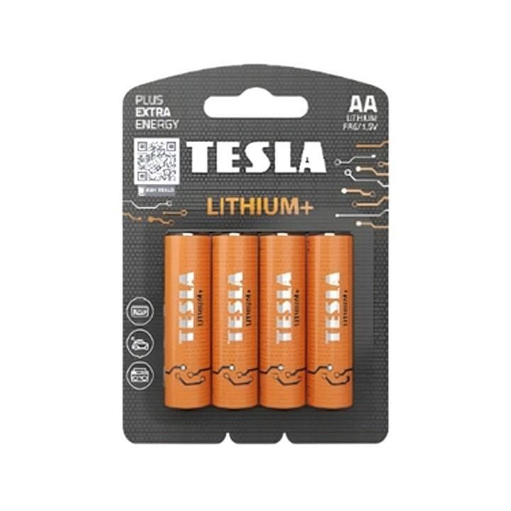 تيسلا بطاريات ليثيوم+ AA FR6 1.5V – عبوة 4 قطع طاقة عالية الأداء وطويلة الأمد للكاميرات والأجهزة الإلكترونية | 8594183399478