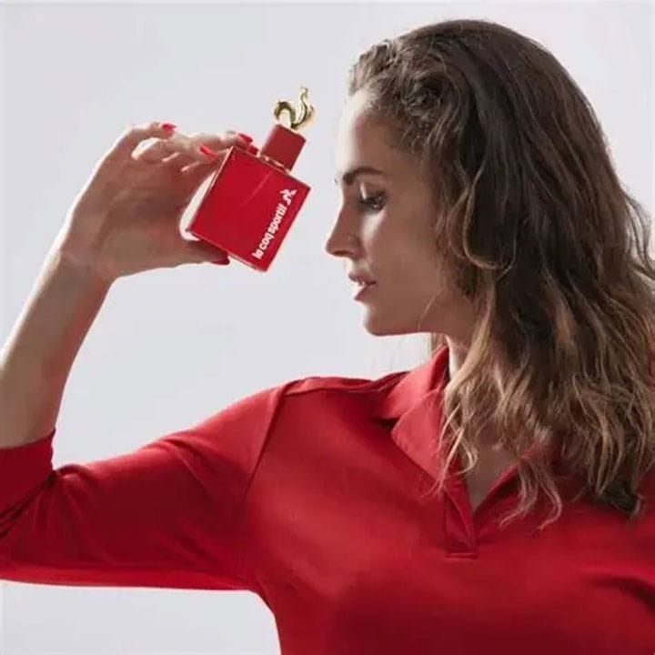 Le Coq Sportif Rouge Énergie Eau de Parfum for Women 100ml – Cherry, Pink Berries, Peony & Vanilla Floral Fruity Long-Lasting Fragrance | LCS30003