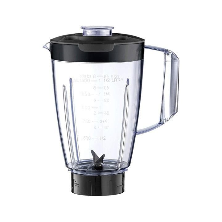 Black+Decker 400W Blender With 1 Grinder Mill And Extra Blender Jar, Smooth Blending, Pulse Function - Black - BX430J-B5