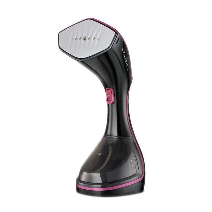 Black+Decker Digital Handheld Garment Steamer 1600W, Ceramic Soleplate, Digital LED Display, Fast Heat-Up, Removable Water Tank - Black/Purple - HSTD1600-B5