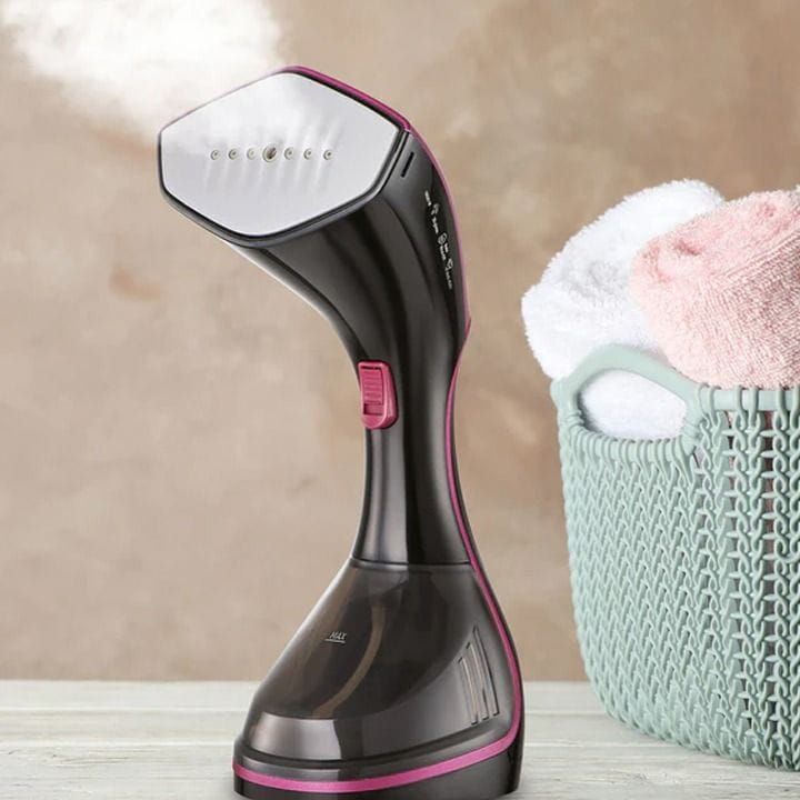 Black+Decker Digital Handheld Garment Steamer 1600W, Ceramic Soleplate, Digital LED Display, Fast Heat-Up, Removable Water Tank - Black/Purple - HSTD1600-B5