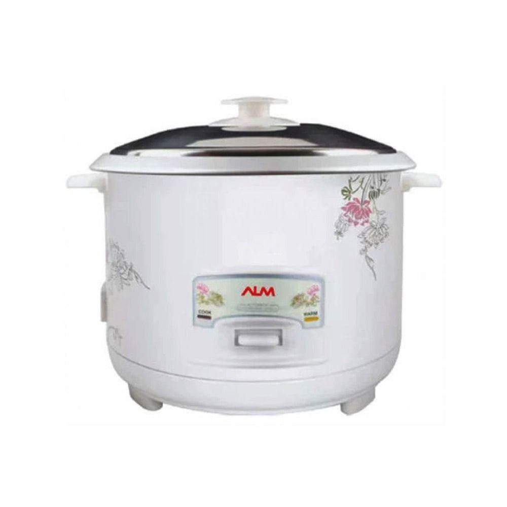 ALM Mini Electric Rice Cooker 350W 0.6L, Compact Design, Efficient Cooking, Easy Operation - White - ALM-RC060