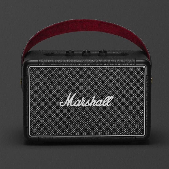 Marshall Kilburn II Portable Bluetooth Speaker 36W Stereo Sound aptX Bluetooth 20+ Hours Playtime IPX2 Water Resistant Quick Charge | Black-1002632