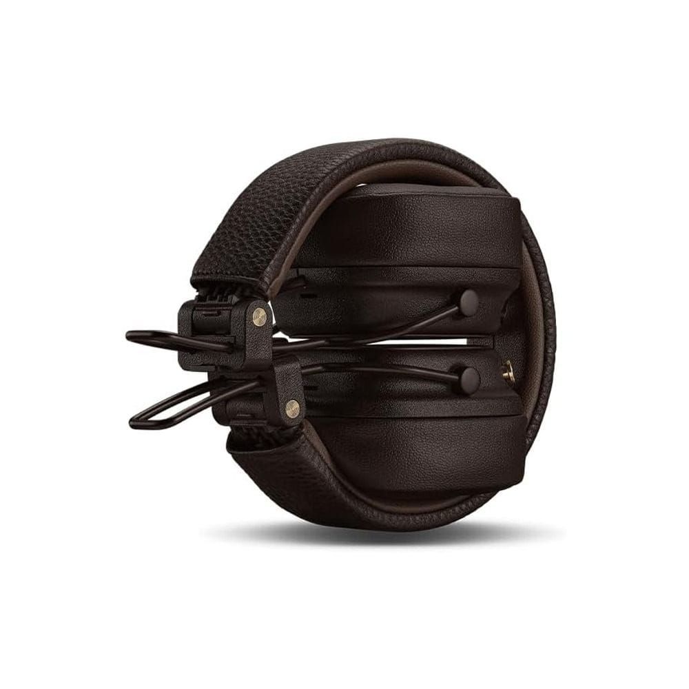Marshall Major V Wireless Headphones 100H Playtime Bluetooth LE Audio Customizable M-Button Fast Charging Foldable Design | Brown-1006834