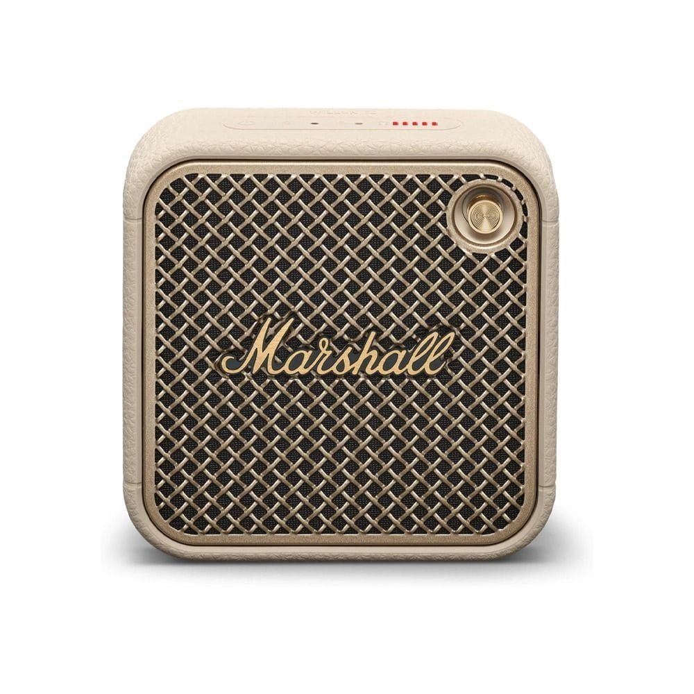 Marshall Willen II Portable Bluetooth Speaker 10W Compact Sound IP67 Dust & Water Resistant 17H Playtime Built-In Mic | Cream-1006717