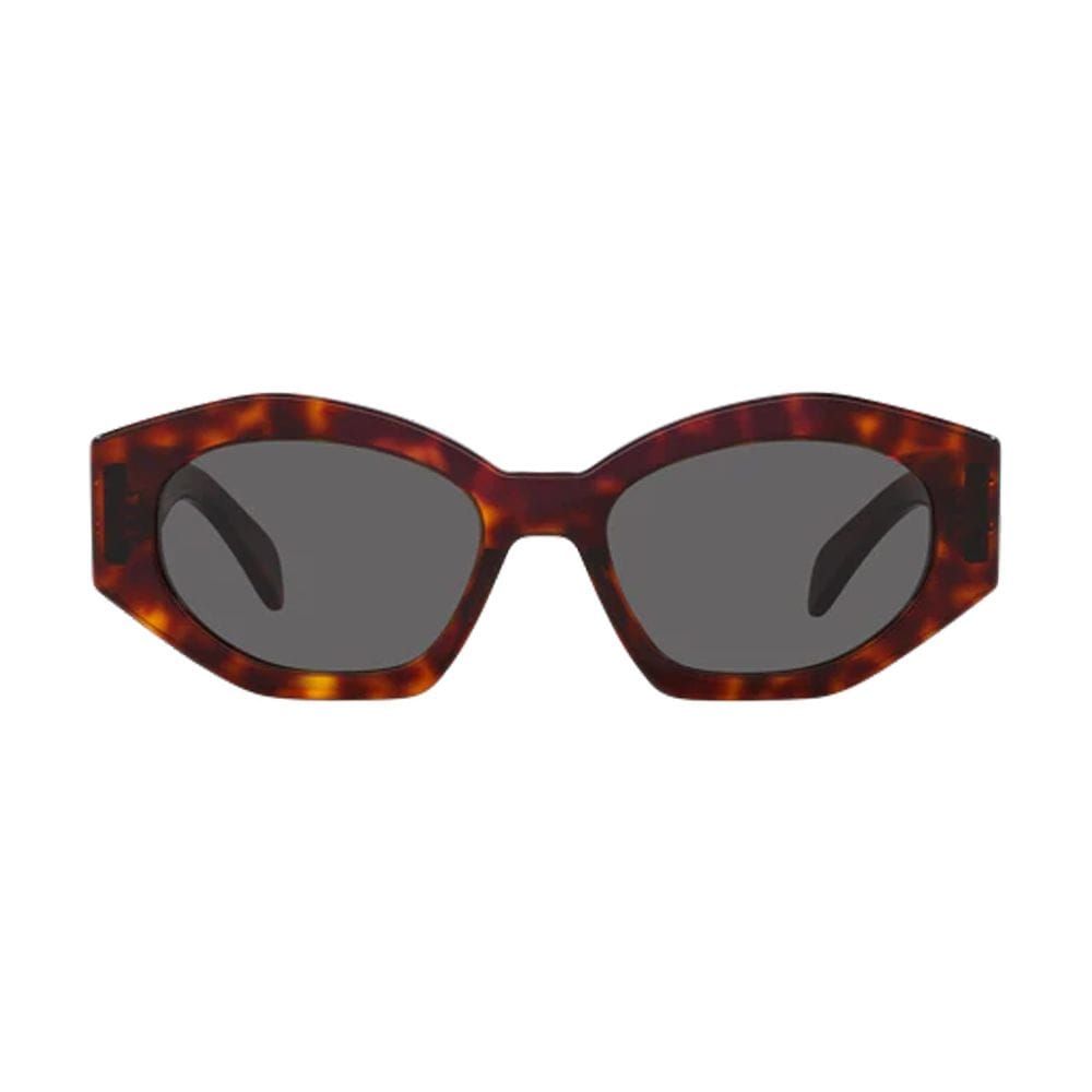 Celine Women CL40238U Cat-Eye Sunglasses – Bold Acetate Frame, Brown Gradient UV Protection Lenses, Luxury French Designer Eyewear | Tortoise/Brown - 192337121333