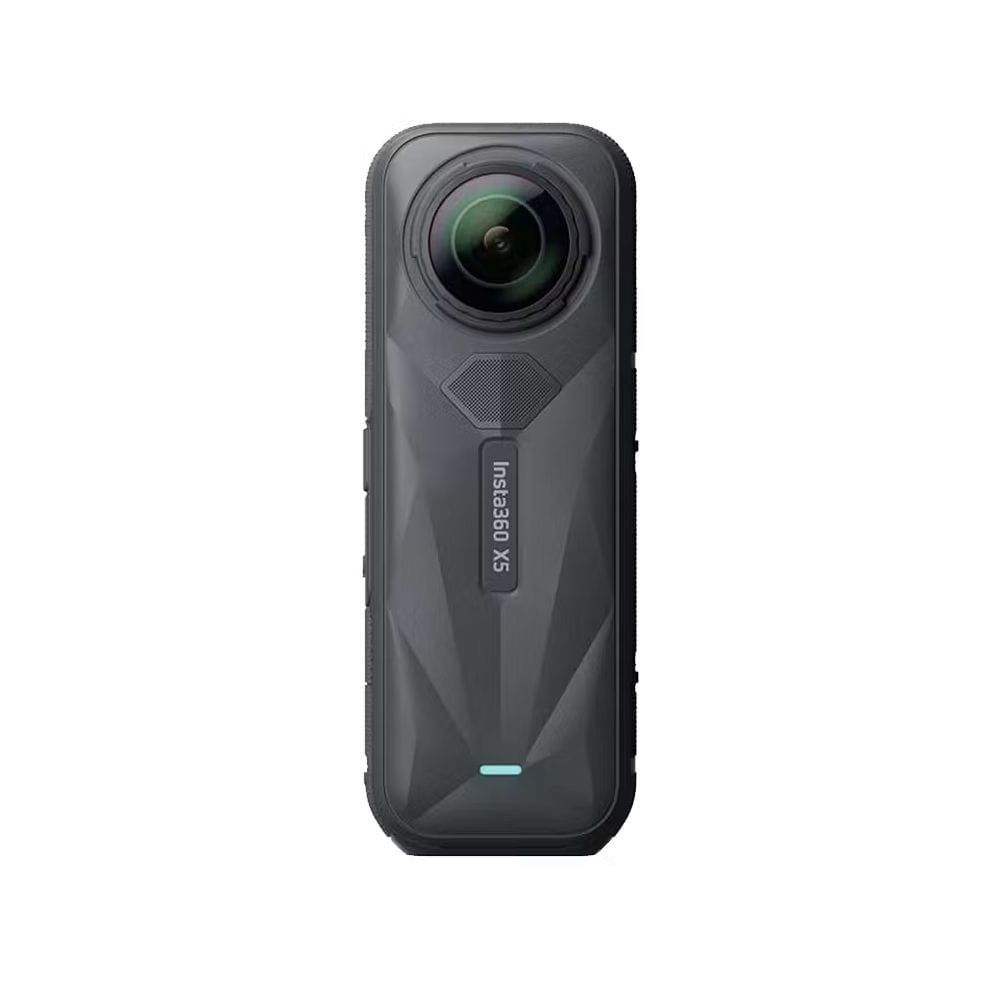 كاميرا إنستا360 X5 بزاوية 360 درجة، تصوير فيديو 8K، صور بدقة 72 ميجابكسل، مستشعران بحجم 1/1.28 بوصة، عدسات قابلة للاستبدال، بطارية تدوم حتى 185 دقيقة | أسود - 6977644761441