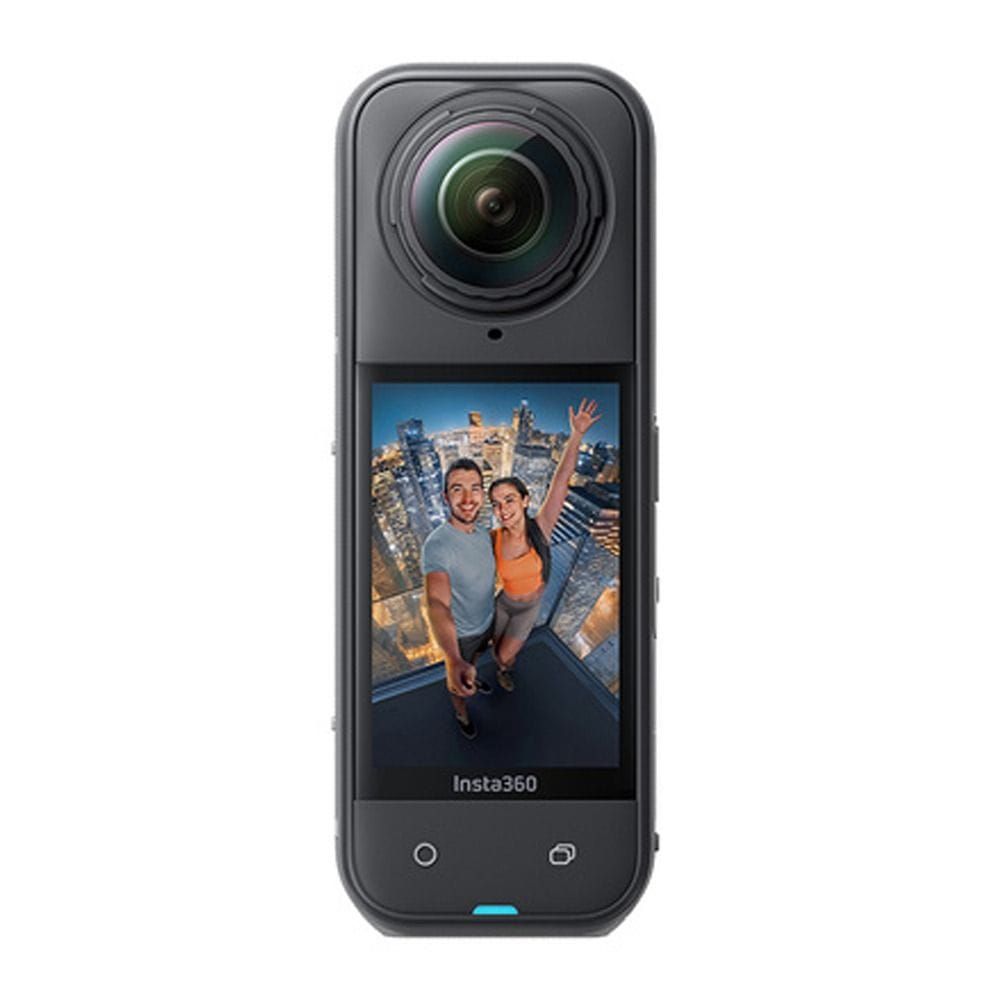 كاميرا إنستا360 X5 بزاوية 360 درجة، تصوير فيديو 8K، صور بدقة 72 ميجابكسل، مستشعران بحجم 1/1.28 بوصة، عدسات قابلة للاستبدال، بطارية تدوم حتى 185 دقيقة | أسود - 6977644761441