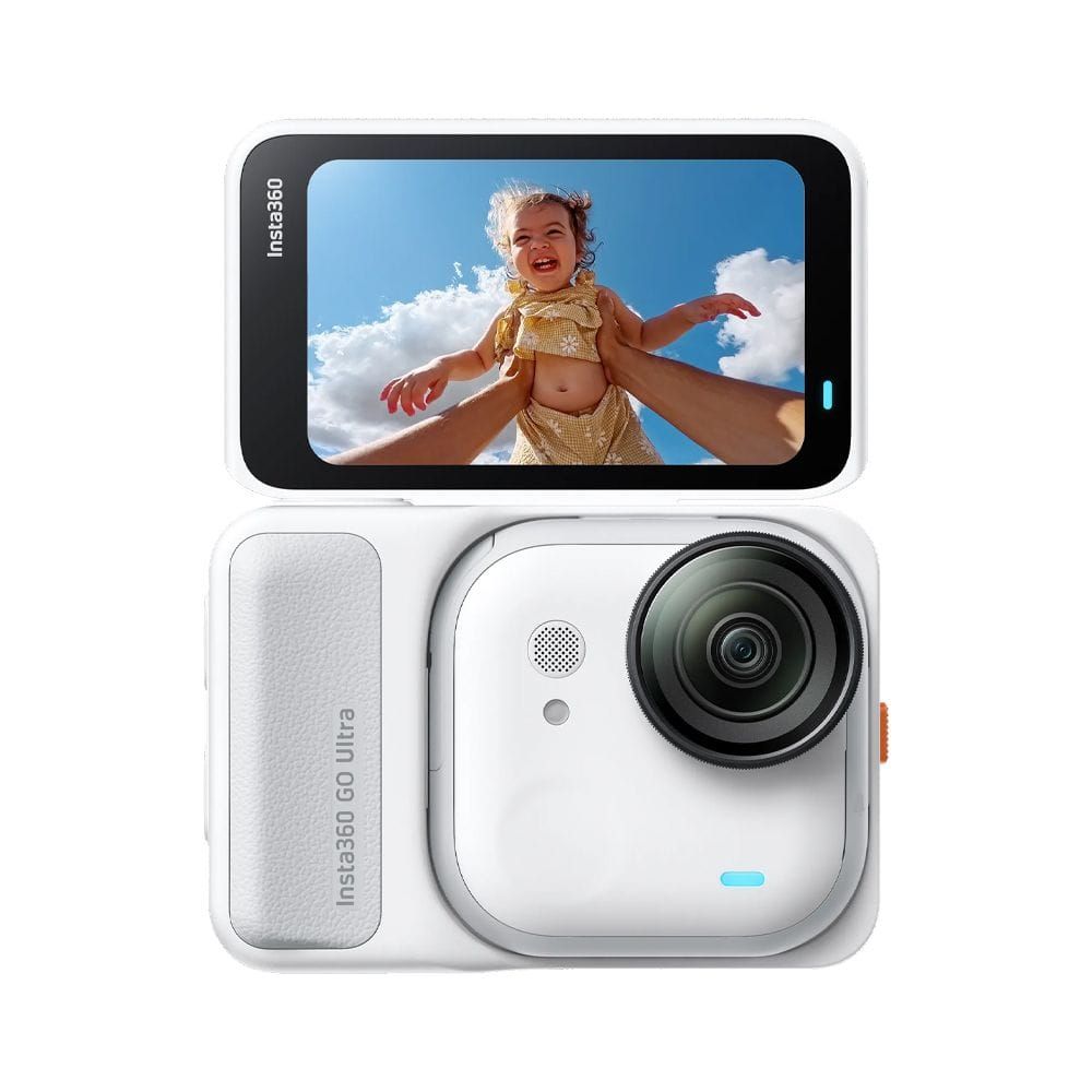 Insta360 GO Ultra Creator Bundle Action Camera, 4K 60fps Video, 50MP Photos, 1/1.28-Inch Sensor, FlowState Stabilization & Magnetic Mounting | Arctic White - 6977644765234
