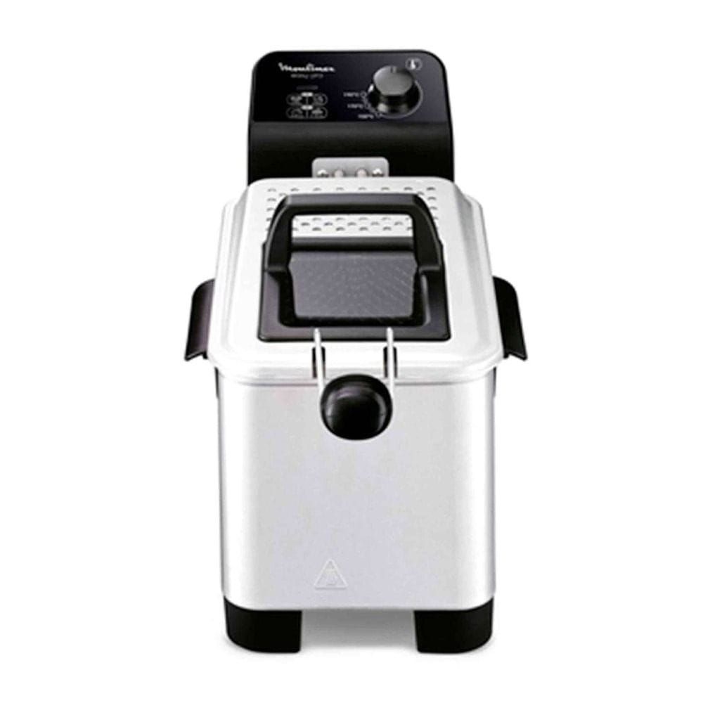 Moulinex Easy Pro Semi Professional Deep Fryer 3L, Powerful 2200W Heating Performance, Cool Zone Technology, Adjustable Temperature Control - Silver - AM333027
