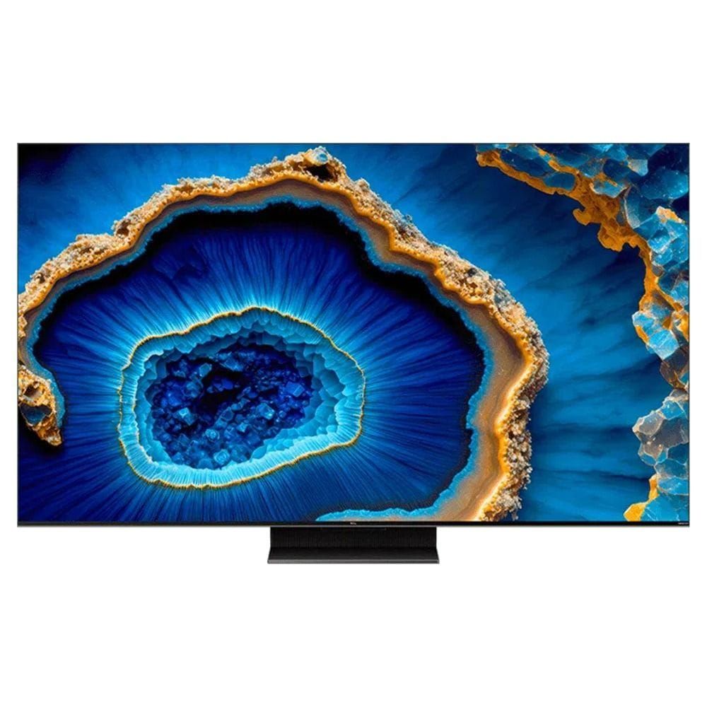 TCL 55 Inch Ultra HD 4K Quad-Mini LED Smart TV, HDR 1300 Nits Peak Brightness, 144Hz Refresh Rate With VRR Support, 64-bit Quad Core Processor - Black - 55C755