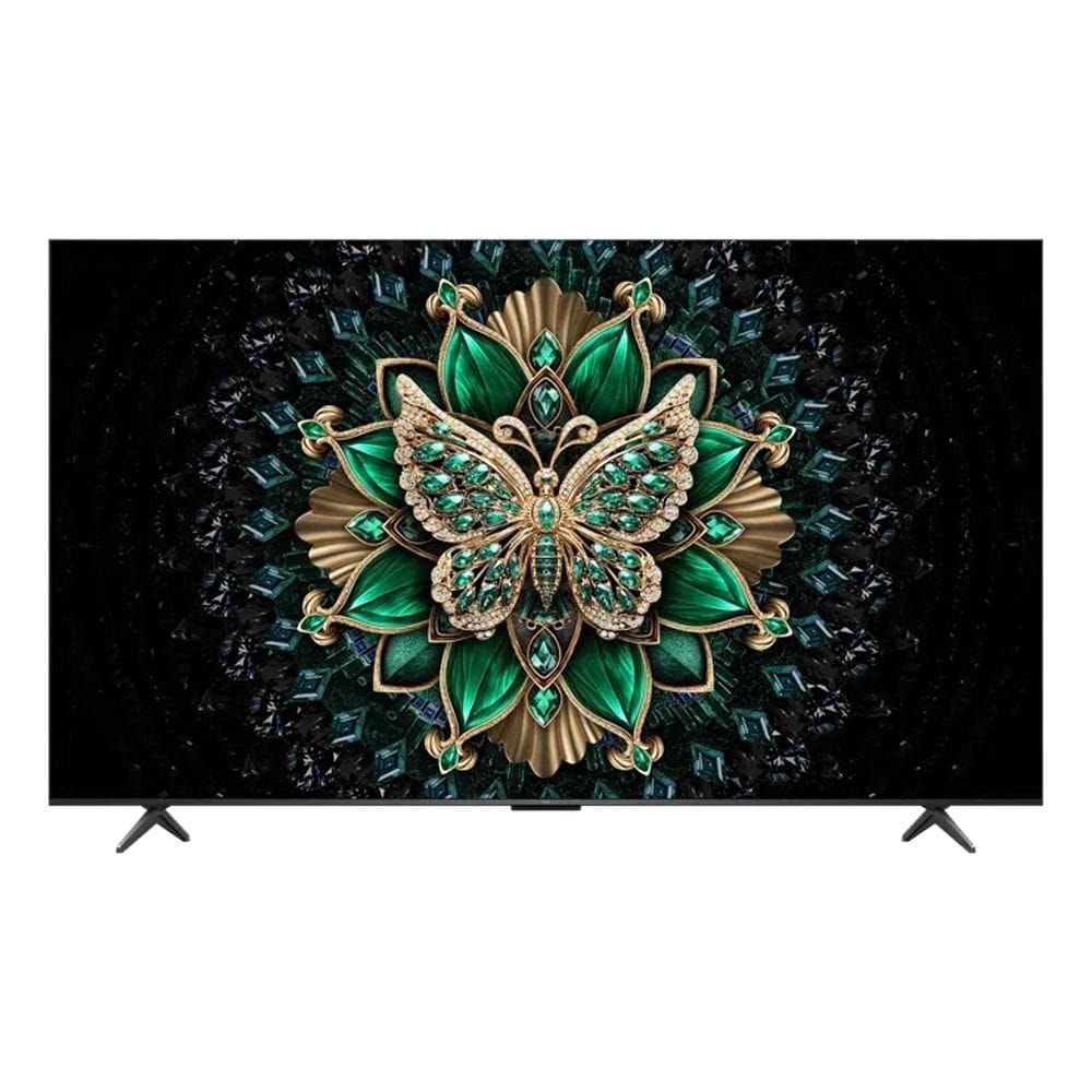 TCL 75 Inch Ultra HD 4K Quad-Mini LED Smart TV, 512 Local Dimming Zones, High 5000:1 Contrast Ratio, 144Hz High Refresh Rate Display - Black - 75C6K