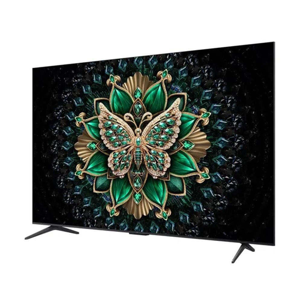 TCL 75 Inch Ultra HD 4K Quad-Mini LED Smart TV, 512 Local Dimming Zones, High 5000:1 Contrast Ratio, 144Hz High Refresh Rate Display - Black - 75C6K
