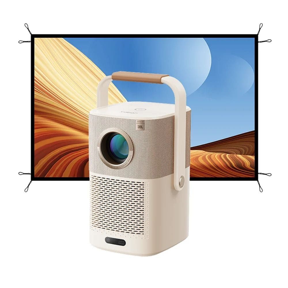 Yaber T2 Plus Portable Projector, 1080P Full HD, 450 ANSI Lumens, JBL Dolby Audio, Auto Focus & Keystone, Google TV | GTV-CBK01054