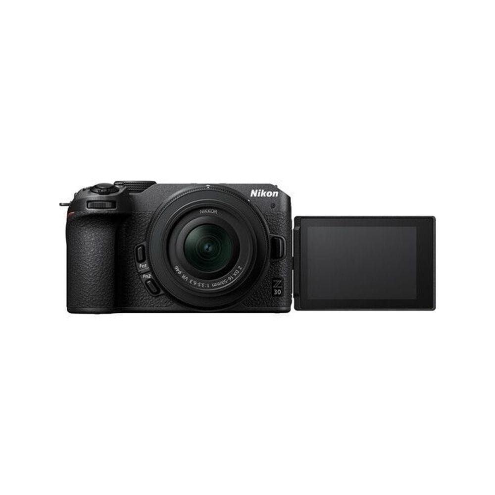 Nikon Z30 Vlogger Mirrorless Camera Kit, 20.9MP APS-C, 4K UHD Video, 16-50mm VR Lens, Vari-Angle Touchscreen | Black - 4960759908216