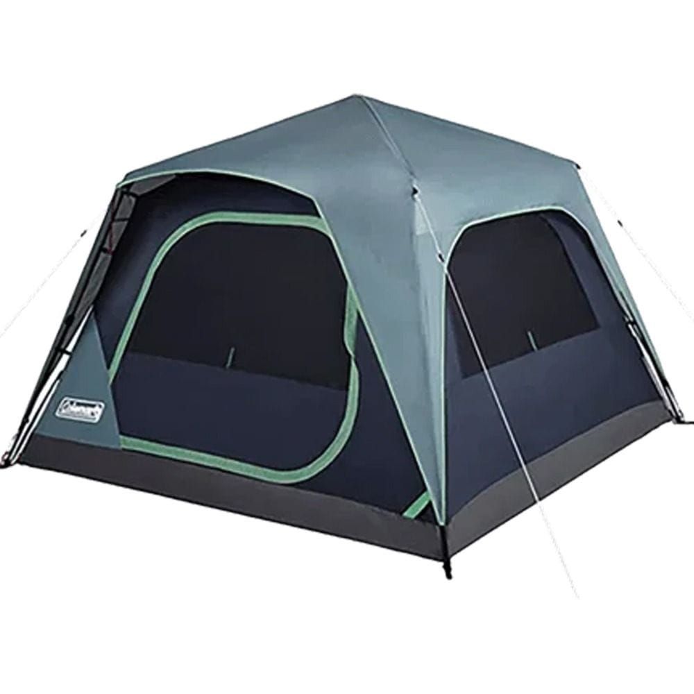 Coleman Skylodge 4-Person Instant Camping Tent, 3-Season Family Tent, Quick Setup, WeatherTec Waterproof Protection, Steel Poles, Portable Carry Bag
