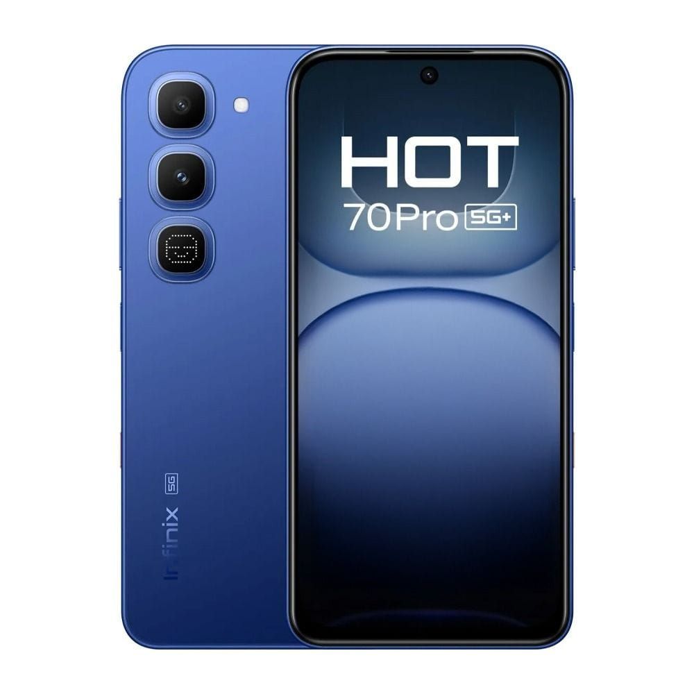 Infinix GT Hot 70 Pro 5G X6896 Smartphone, 6GB RAM, 256GB Storage, 6.78" 1.5K AMOLED 144Hz Display, 50MP Camera, 6500mAh Battery - Dive Blue