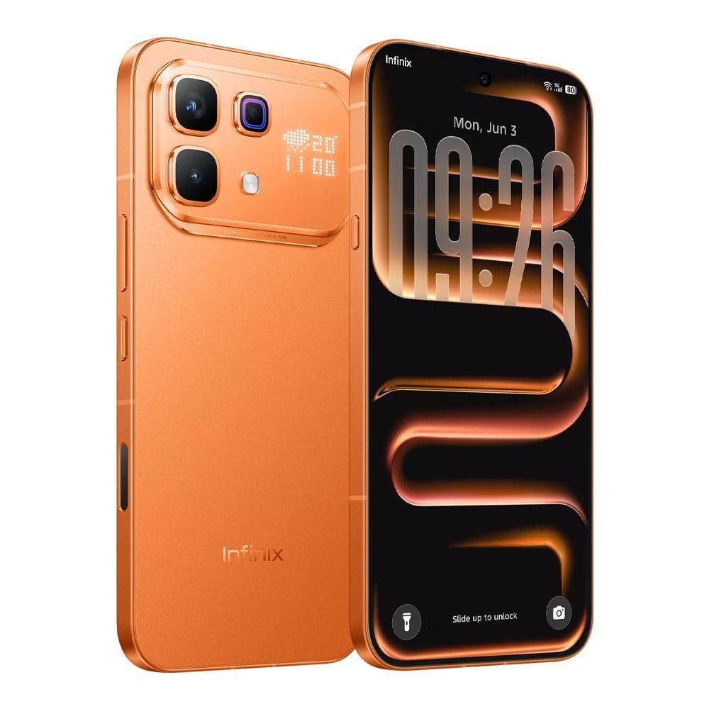 Infinix Note 60 Pro 5G Smartphone, 12GB RAM, 256GB Storage, 6.78" 1.5K AMOLED 144Hz Display, 50MP OIS Camera, 6500mAh Battery - Solar Orange | X6878