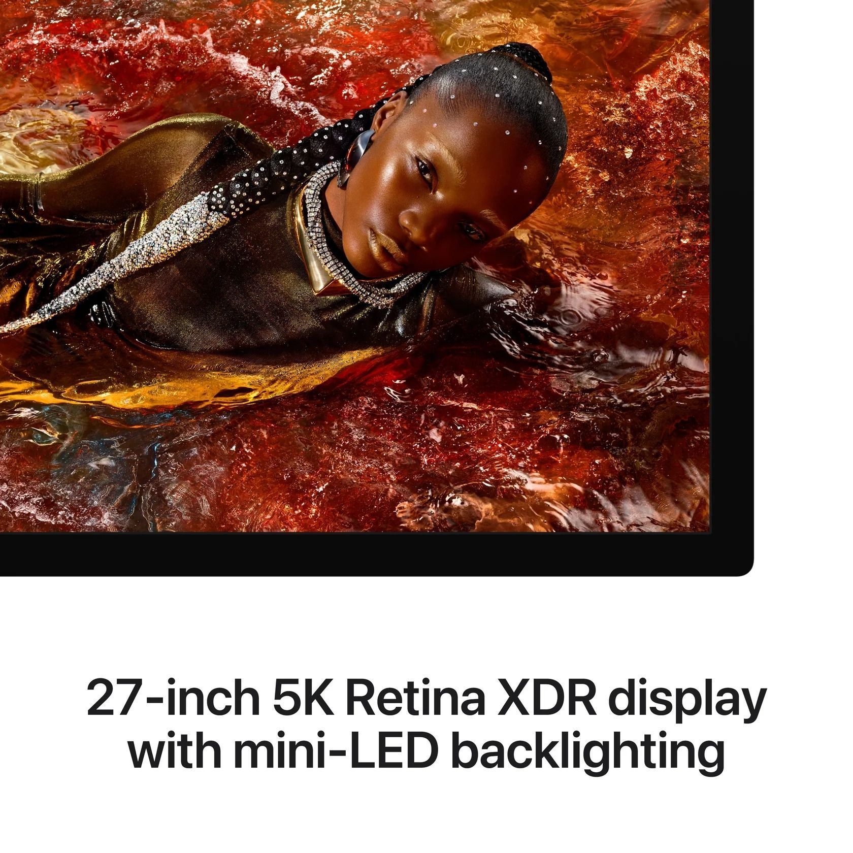 Apple Studio Display XDR 27-inch 5K Retina XDR Display Monitor, Standard Glass, VESA Mount Adapter, Stand Not Included | MFEN4B/A