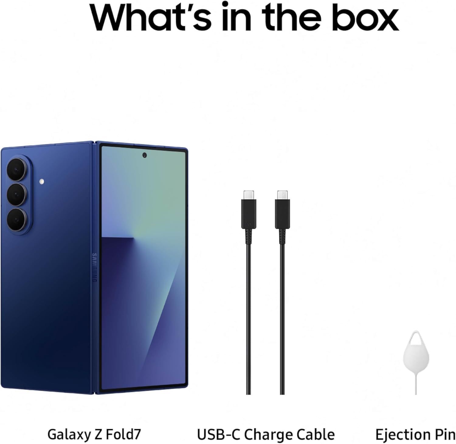 Samsung Galaxy Z Fold7 - 256GB Unlocked AI Smartphone, Blue Shadow