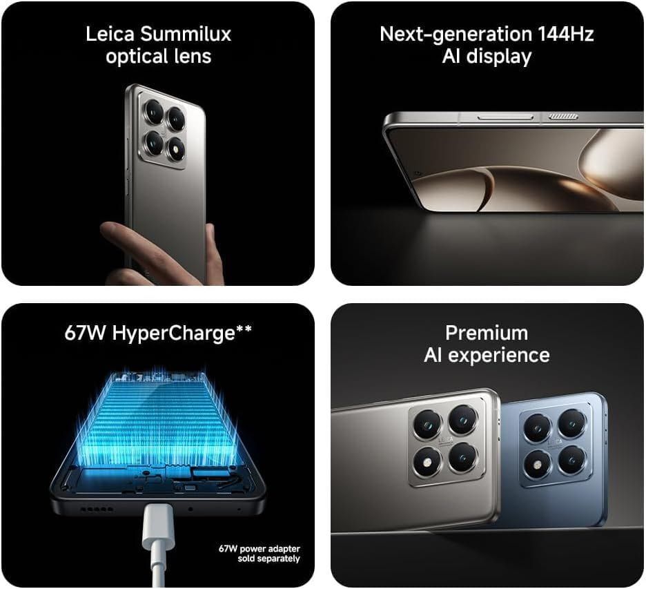 Xiaomi 14T 5G Mobile - (12GB RAM + 512GB) with 144Hz Display & Leica Camera | Titan Blue