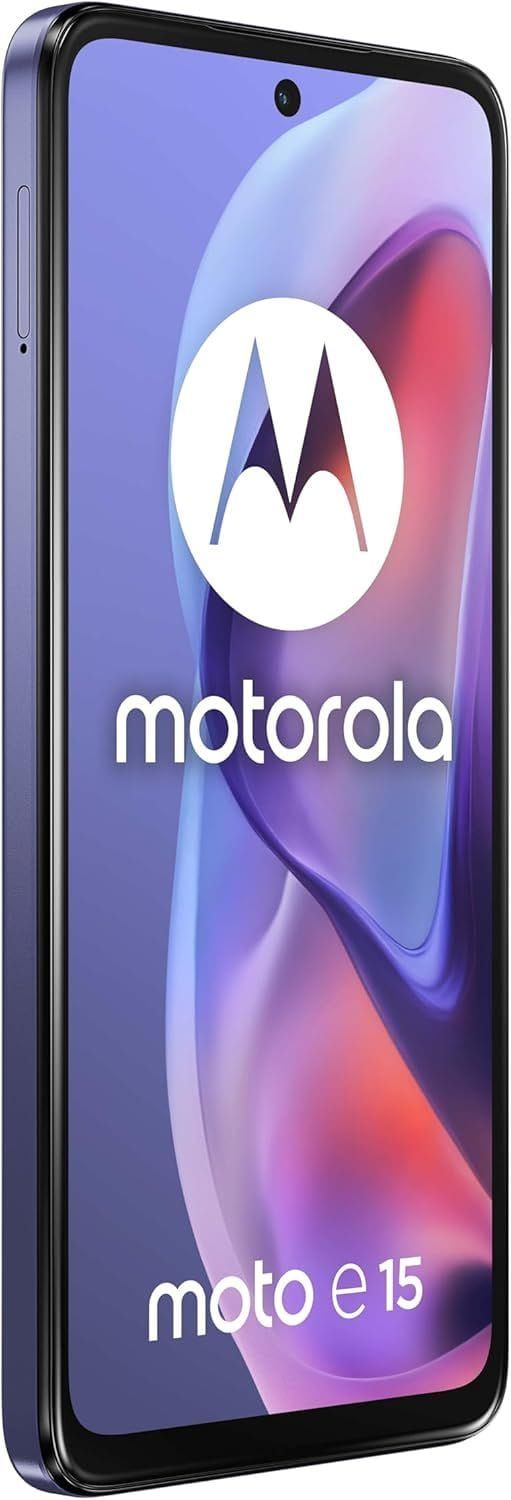 Motorola Moto E15 Dual-SIM 64GB - Unlocked 4G Smartphone in Fresh Lavender-Blue