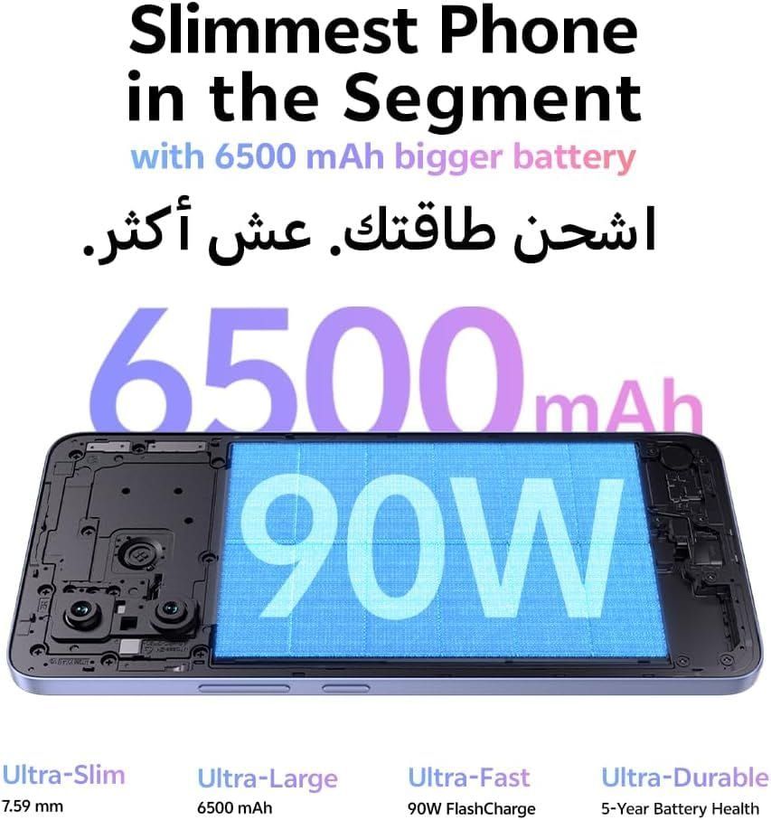 Vivo V60 Lite 5G: 12GB RAM, 256GB Storage, 120Hz AMOLED Display | Black