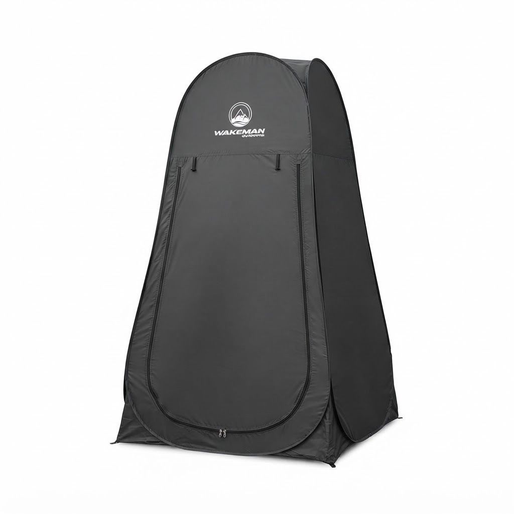 Wakeman Outdoors Portable Pop-Up Privacy Tent for Camping, Instant Shower, Changing Room and Portable Toilet Shelter