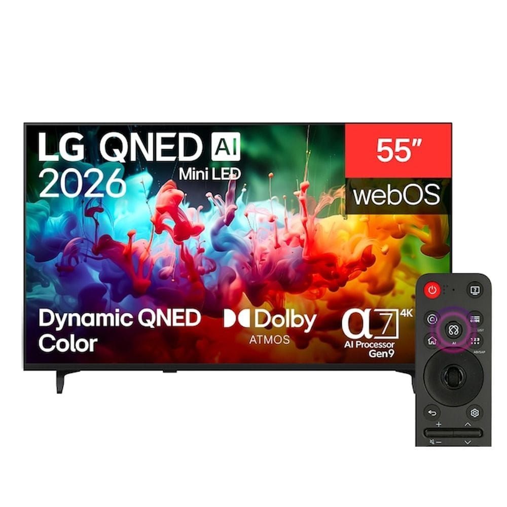 LG 55" QNED 4K Smart TV, AI Picture Processing, Dynamic QNED Color, 4K Upscaling, webOS Smart TV | 55QNED70B6T.AMRG