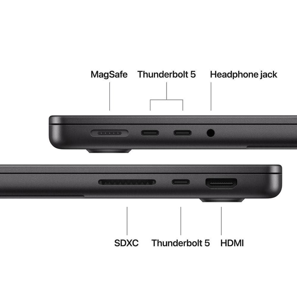 Apple MacBook Pro 14-inch Laptop, M5 Chip, 10-Core CPU & 10-Core GPU, 32GB RAM, 1TB SSD, Liquid Retina XDR Display | Space Black - MJ3D4ZS/A