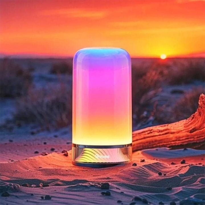 Govee Lamp 2 Smart RGBICWW Table Light – 16M Colors, 2700K-6500K Tunable White, App & Voice Control | White – H6022