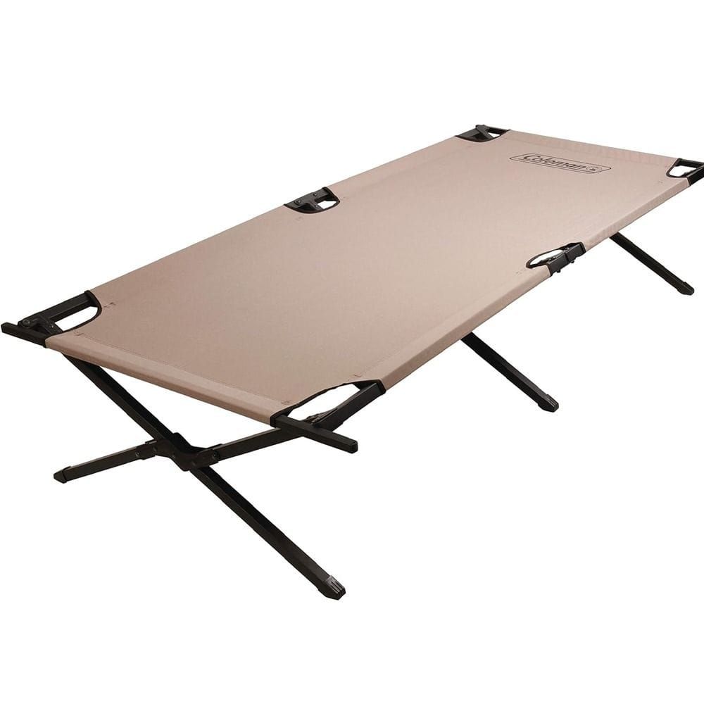 Coleman Trailhead Camping Cot, Folding Portable Bed, Steel Frame, Comfortable Sleeping Cot for Camping, Outdoor and Travel