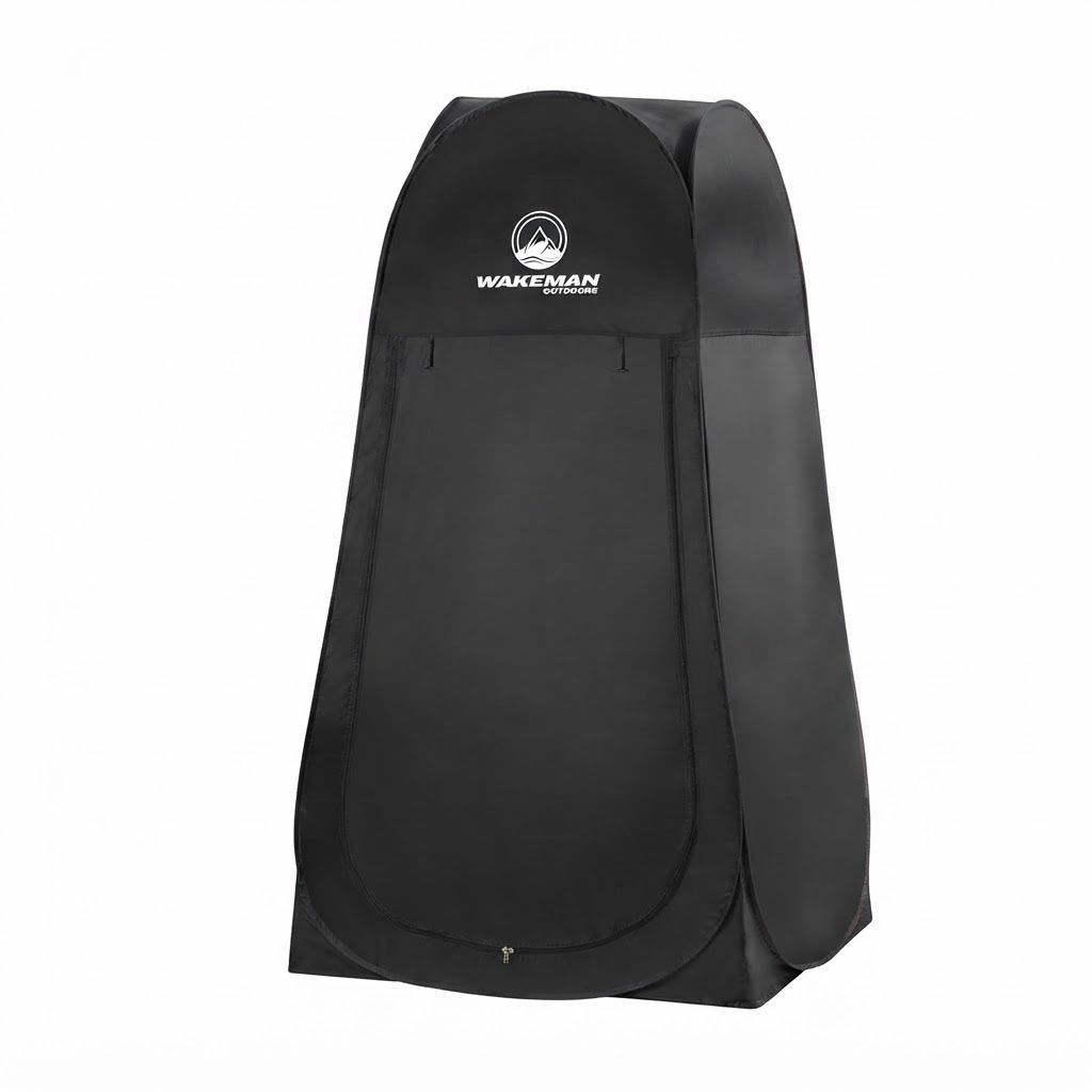 Wakeman Outdoors Portable Pop-Up Privacy Tent for Camping, Instant Shower, Changing Room and Portable Toilet Shelter