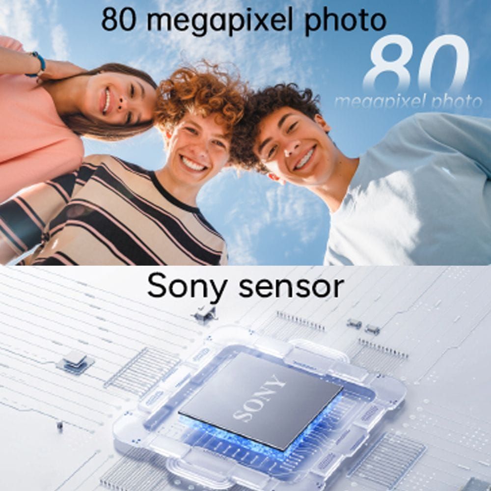 SJCAM ZV200 Digital Camera with 64MP Photos, 5K Video Recording, 18X Digital Zoom, 3.0-Inch Flip Screen & Wi-Fi Connectivity | White - 6972476163425