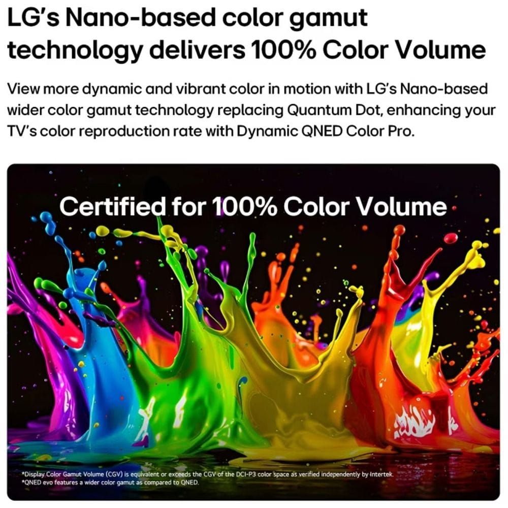 LG QNED84 75" QNED evo Mini LED 4K Smart TV, α8 AI Processor Gen3, 144Hz VRR, Dynamic QNED Color Pro, webOS | 75QNED84B6T.AMRG