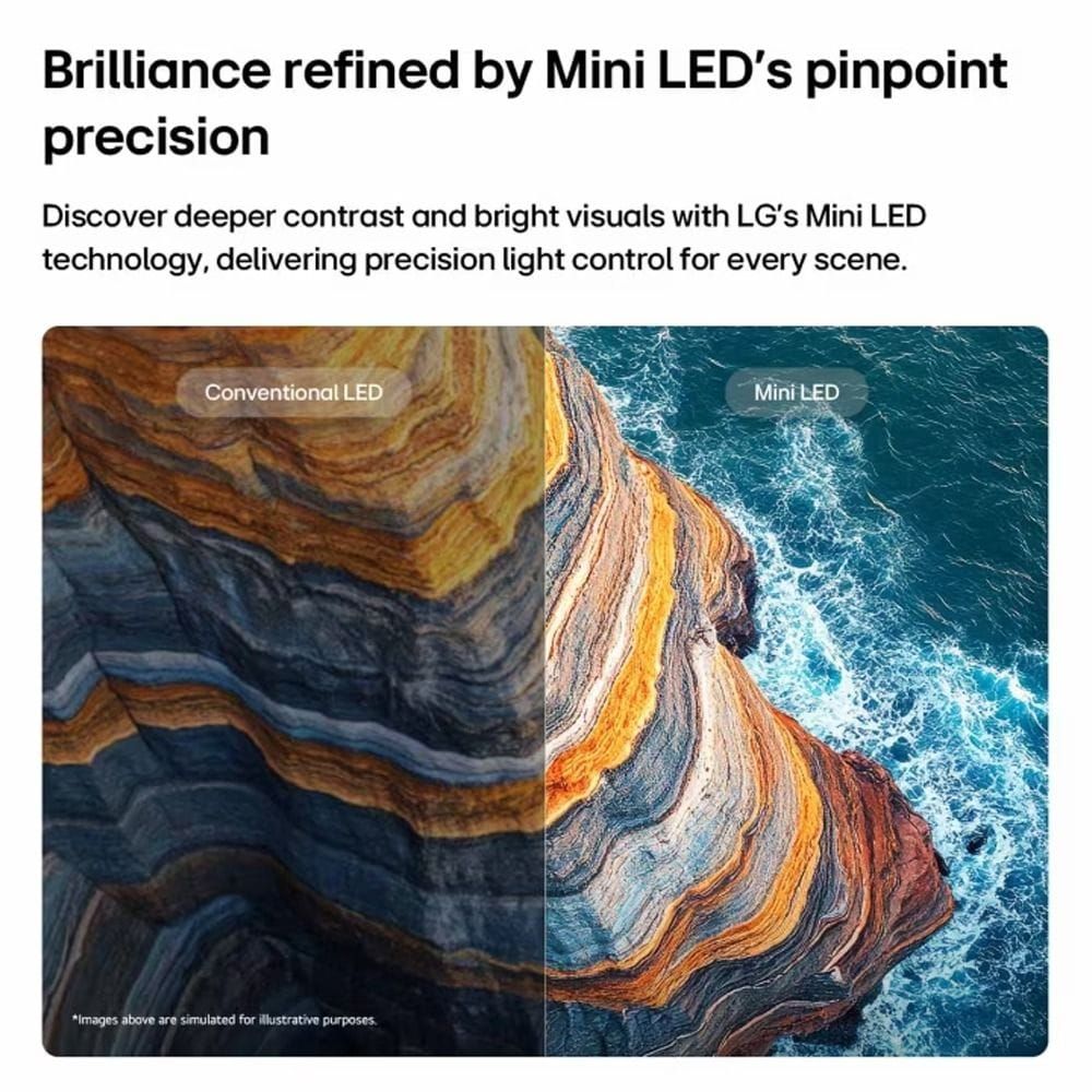 LG 85-Inch QNED Evo AI QNED84B MiniLED 4K Smart TV - Dynamic QNED Color Pro, α8 AI Processor 4K Gen3, HDR10, webOS, Magic Remote | 85QNED84B6T.AMRQ