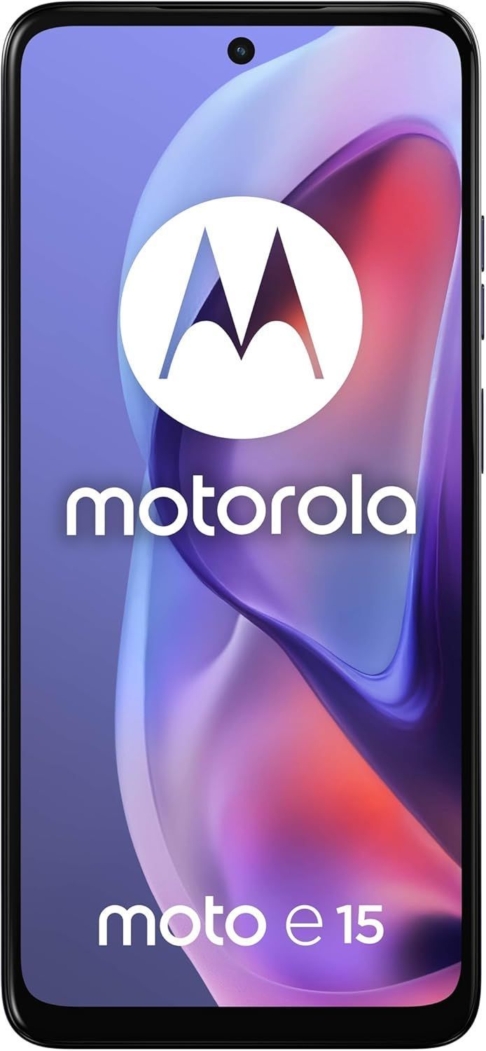 Motorola Moto E15 Dual-SIM 64GB - Unlocked 4G Smartphone in Fresh Lavender-Blue