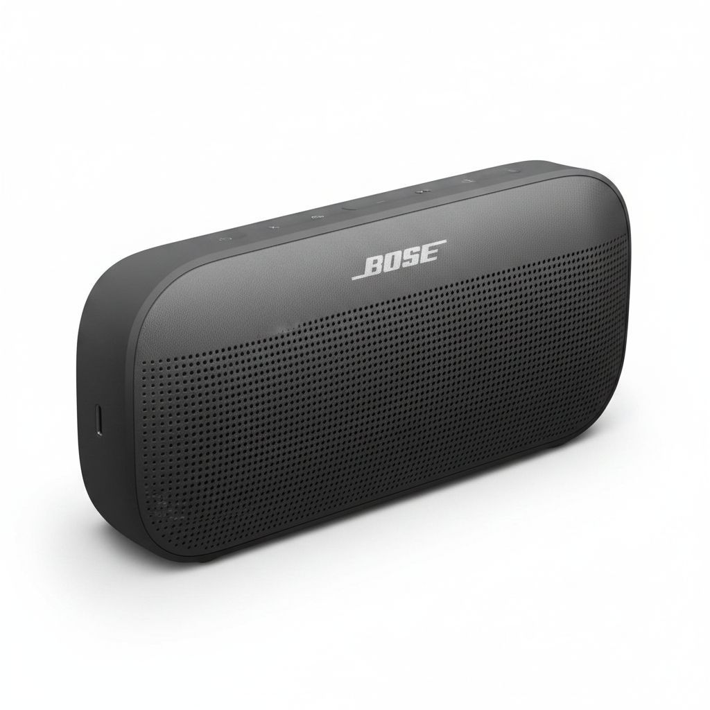 Bose SoundLink Flex 2nd Gen Portable Bluetooth Speaker, Waterproof, Hi-Fi Audio, 12-Hour Battery Life - Black