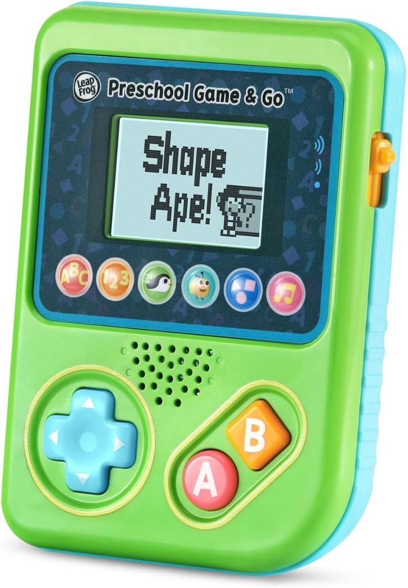 لعبة فيديو محمولة للأطفال من ليب فروغ جيم آند جو - وحدة تحكم تعليمية تفاعلية لمرحلة ما قبل المدرسة