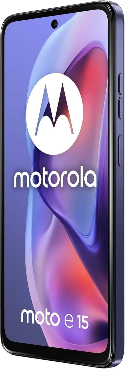 Motorola Moto E15 Dual-SIM 64GB - Unlocked 4G Smartphone in Fresh Lavender-Blue