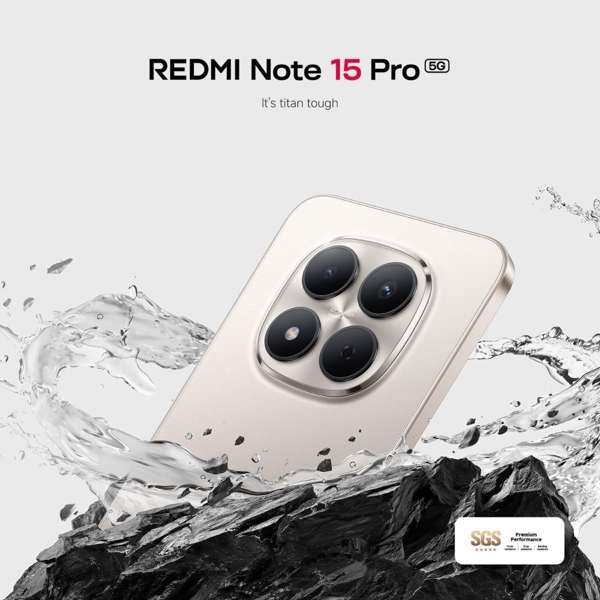 Xiaomi Redmi Note 15 Pro 5G Unlocked Smartphone, 12GB RAM, 256GB Storage, 200MP Pro Camera, 6.83" Display | Black