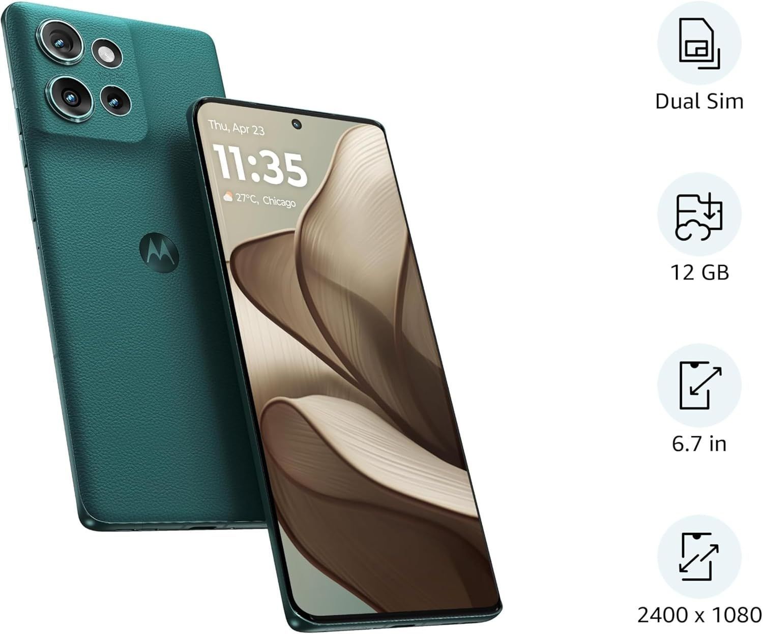 Motorola Edge 50 5G - 12GB RAM, 512GB Storage, Snapdragon 7 Gen 1 | Jungle Green