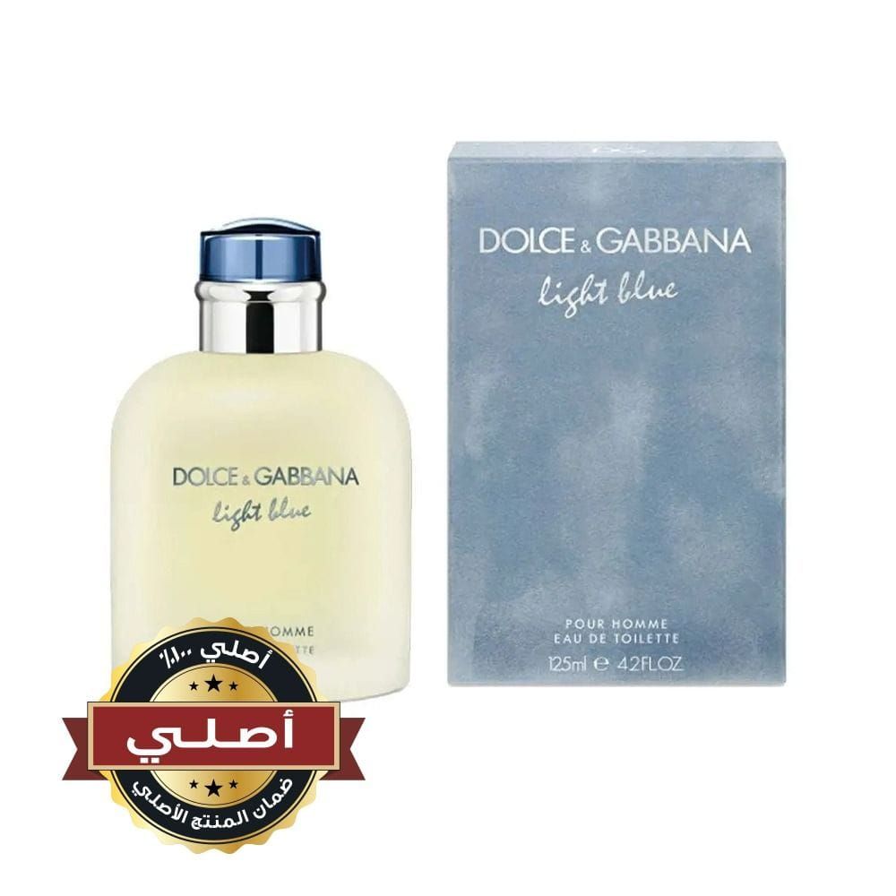 Dolce & Gabbana Light Blue Eau de Toilette for Men, Fresh Citrus Woody Fragrance with Sicilian Lemon, Rosemary, Musk & Cedarwood - 125ml