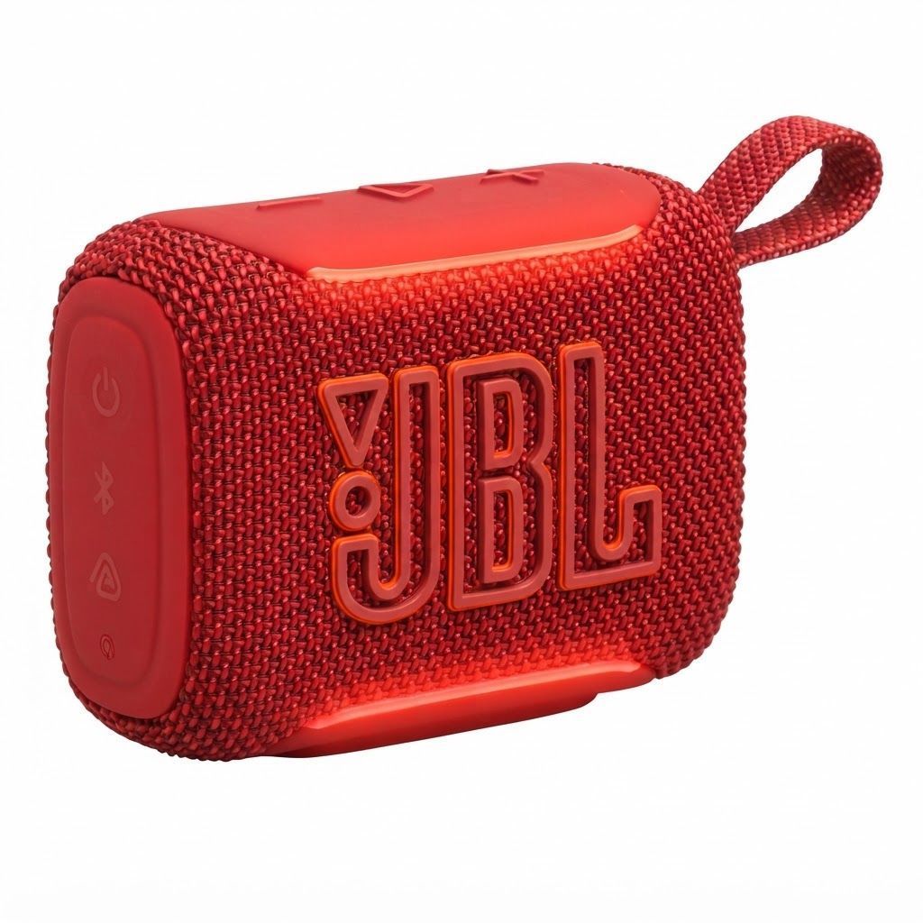 JBL Go 5 Ultra-Portable Bluetooth Speaker - IP68 Waterproof & Dustproof, Ambient Edge Lighting | Red