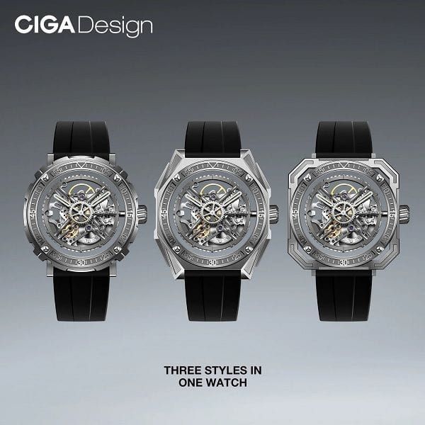 CIGA Design M-Series Set Automatic Watch, Titanium Case, Swiss Made Automatic Movement, Sapphire Crystal