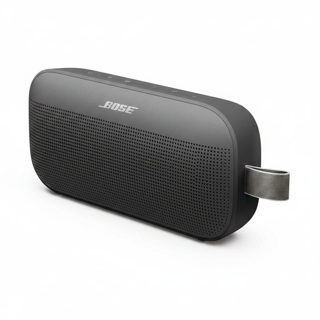 Bose SoundLink Flex 2nd Gen Portable Bluetooth Speaker, Waterproof, Hi-Fi Audio, 12-Hour Battery Life - Black