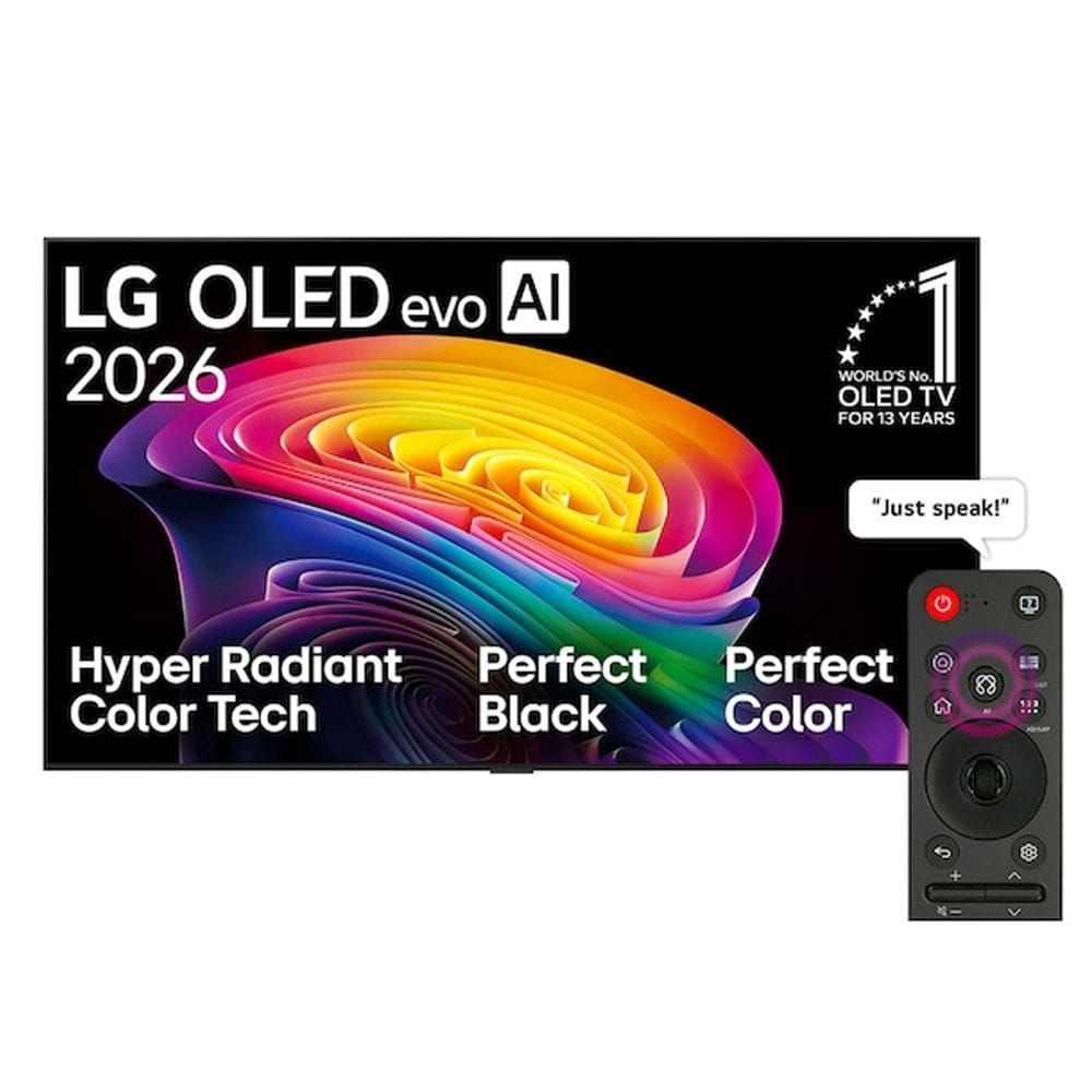 LG 55 Inch OLED evo AI C6 4K Smart TV - Brightness Booster, Alpha 11 AI Processor Gen3, 165Hz G-Sync/FreeSync, WebOS with Gemini & Copilot AI | OLED55CS6VA.AMRG